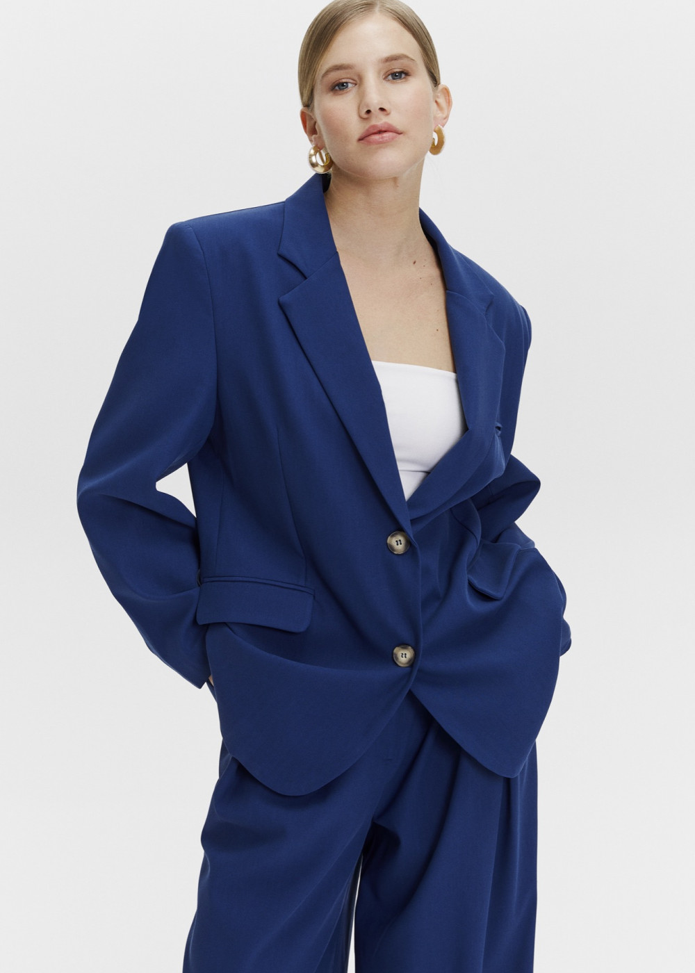 Oversized Blazer Jacket - Palazzo Pants Oversized Blazer Jacket - Palazzo Pants