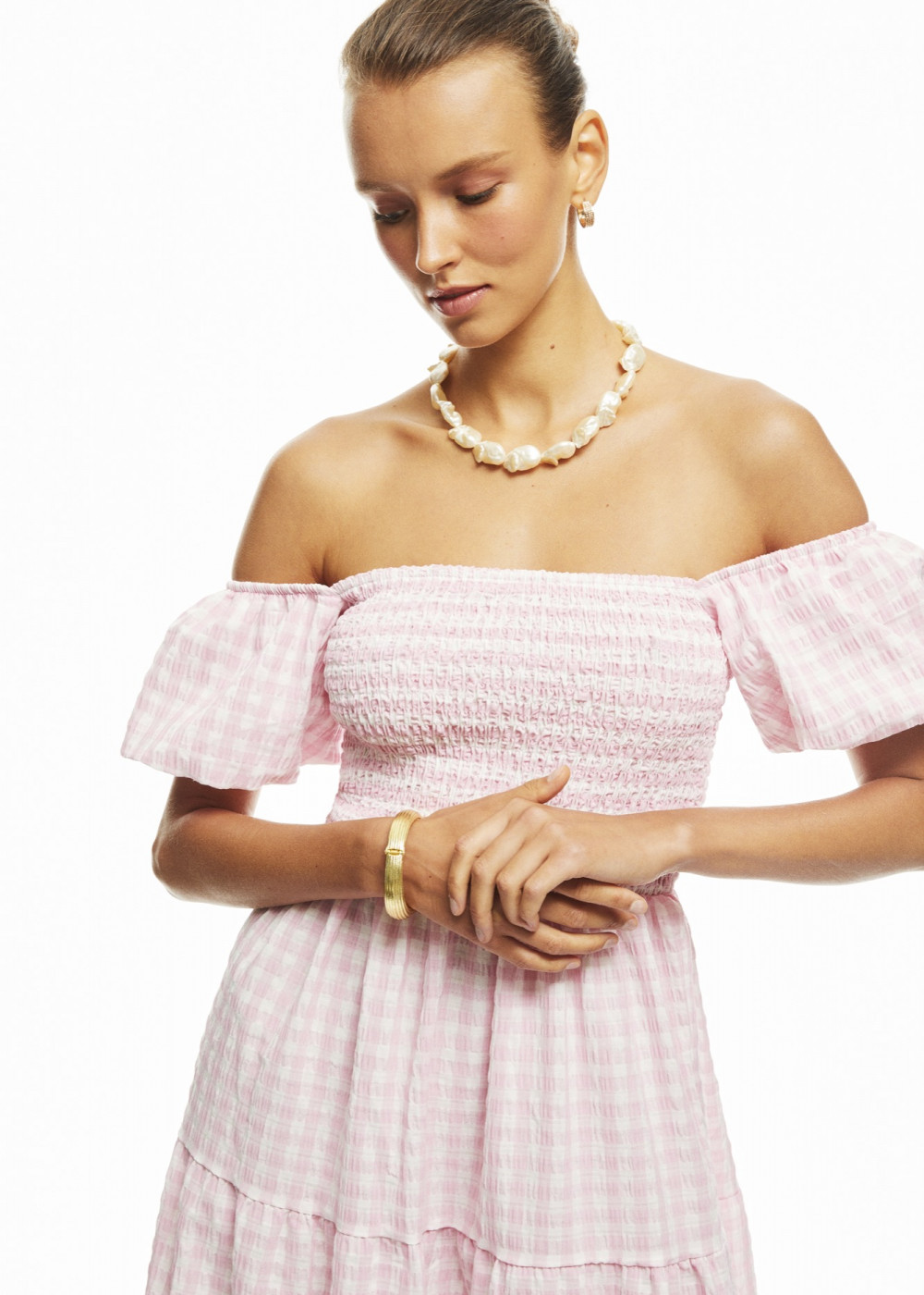 Balloon Sleeve Detailed Midi Dress Balloon Sleeve Detailed Midi Dress