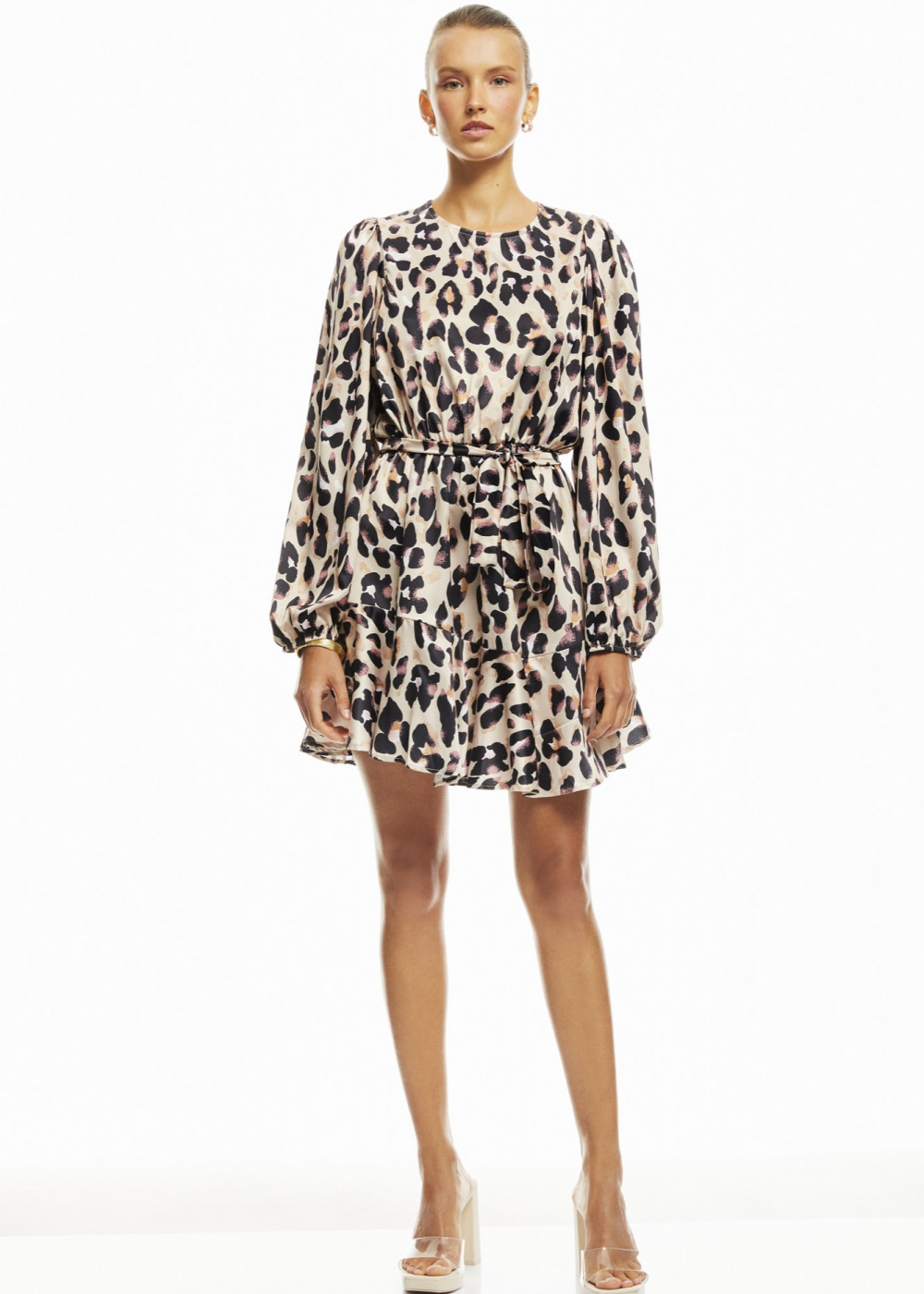 Mini Leopar Satin Dress Mini Leopar Satin Dress