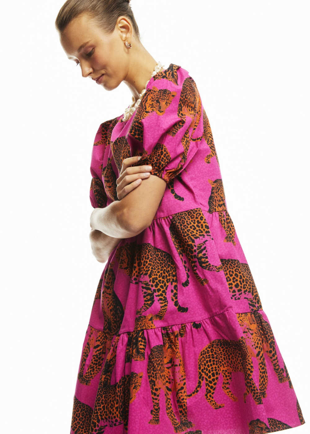 Tiger Pattern Mini Dress