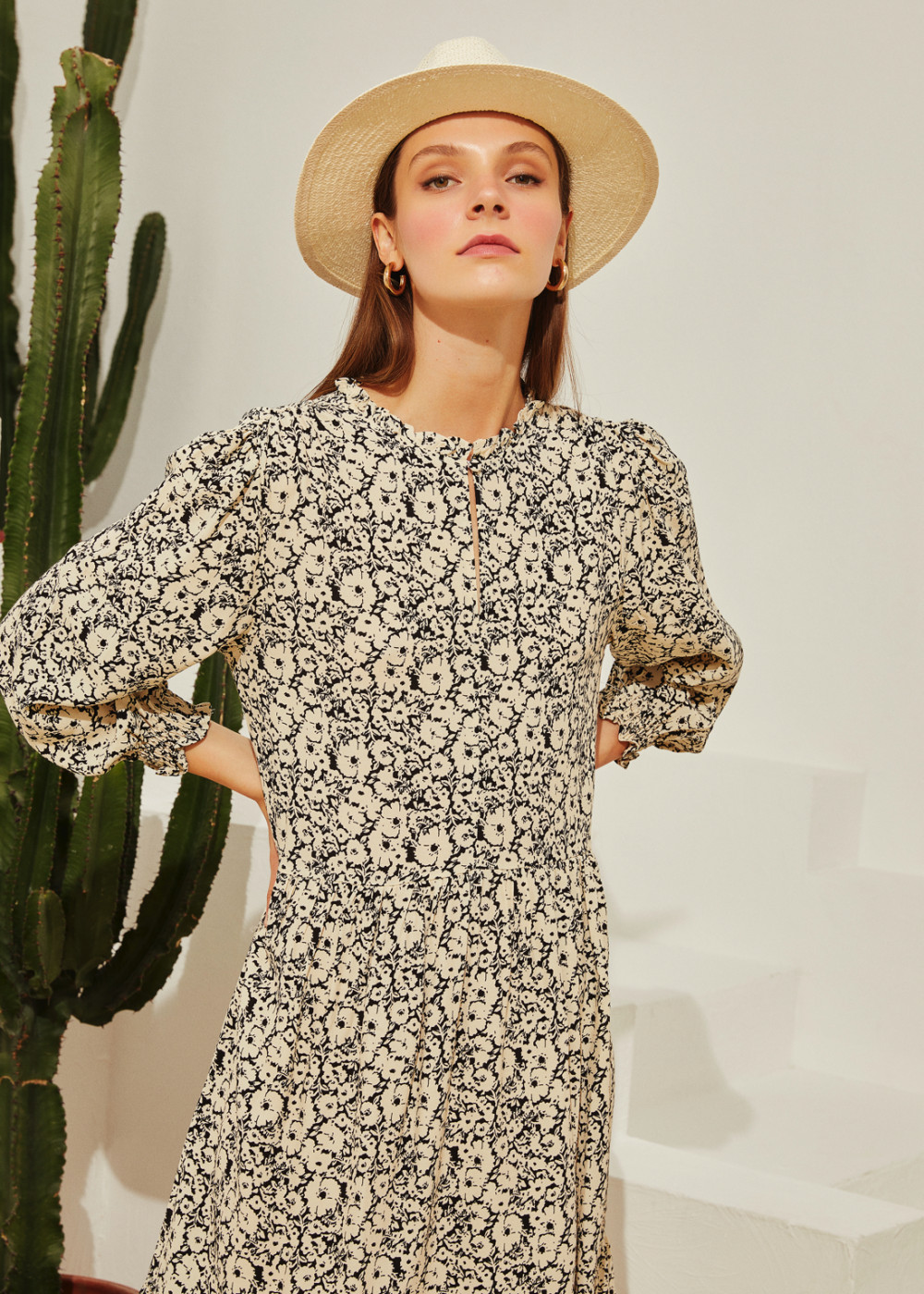 Patterned Oversize Dress Patterned Oversize Dress