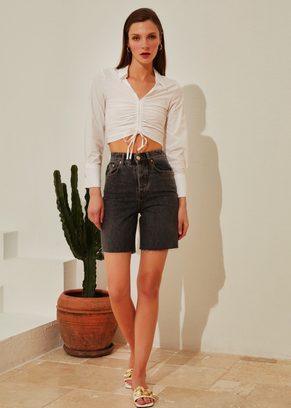 Denim Bermuda Shorts Denim Bermuda Shorts