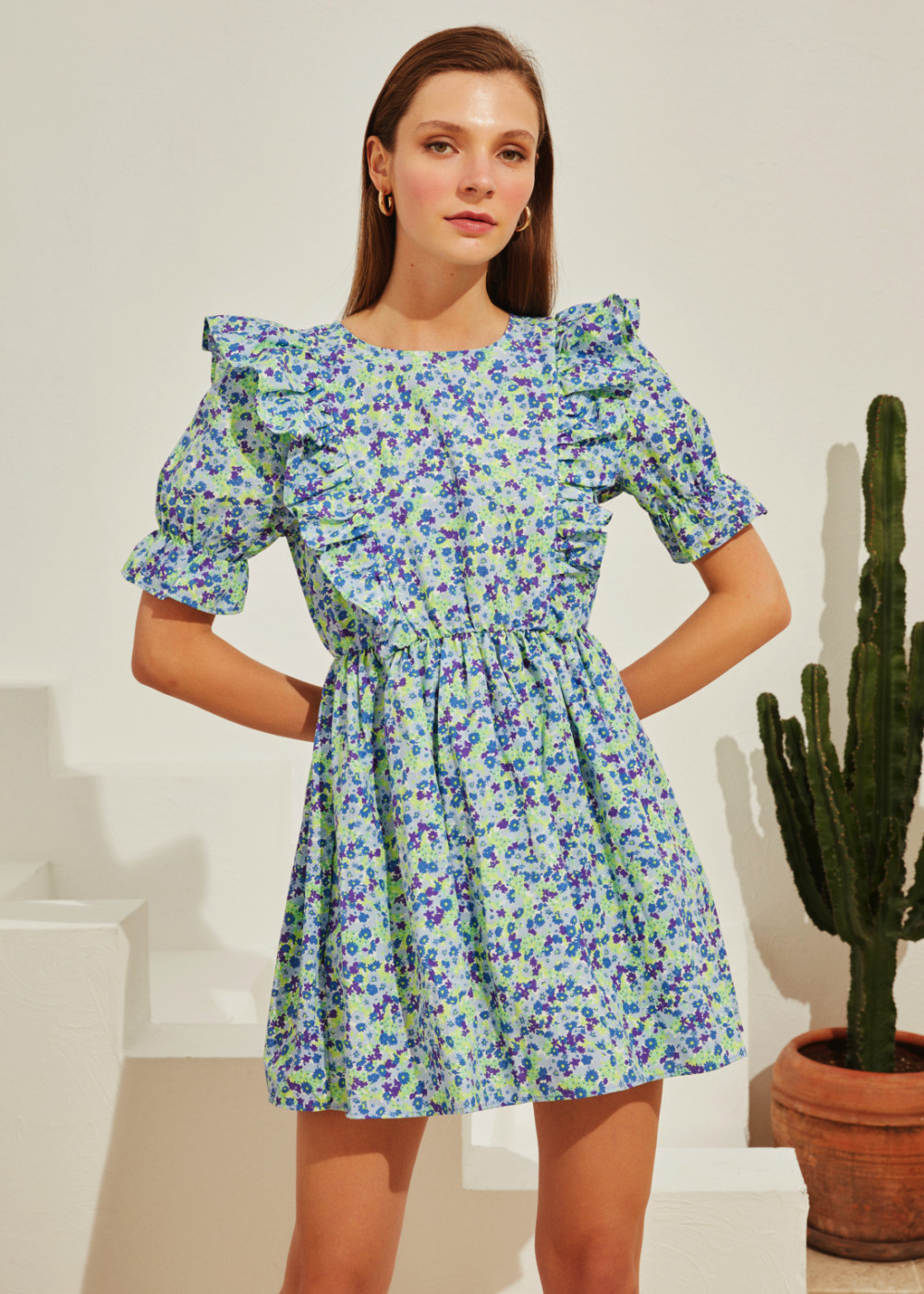 Flower Patterned Dress Flower Patterned Dress