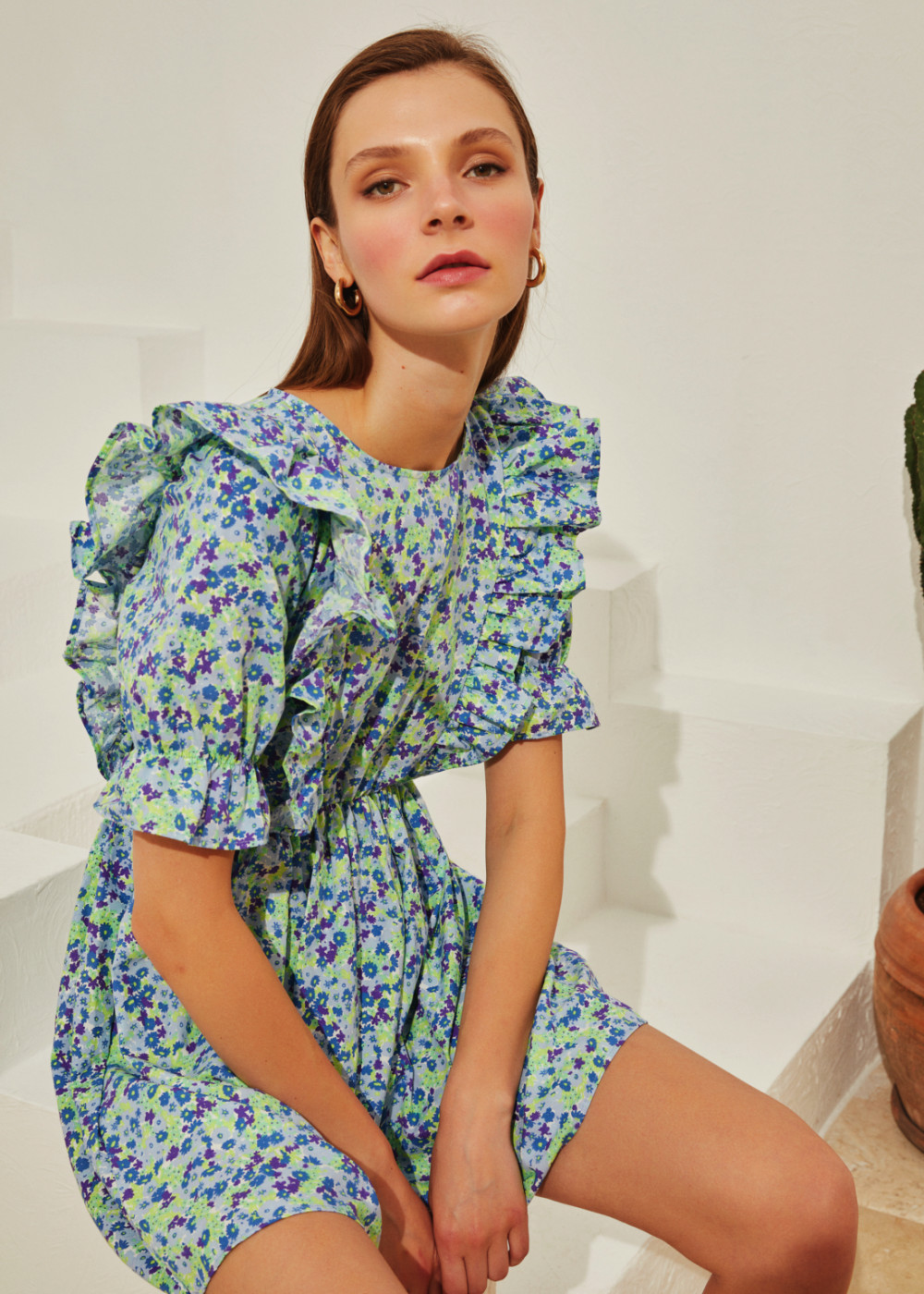 Flower Patterned Dress Flower Patterned Dress