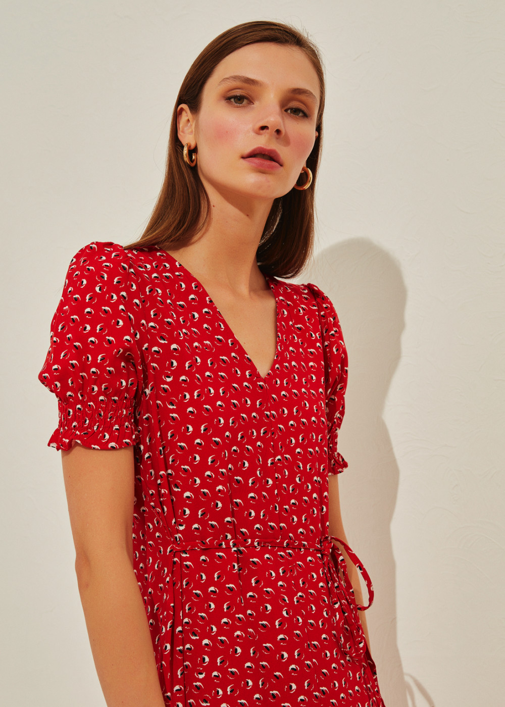 Patterned Midi Dress Patterned Midi Dress