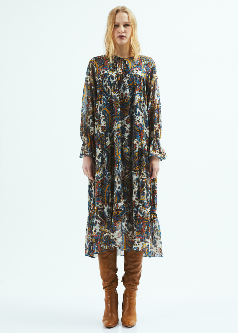 Patterned Midi Dress Patterned Midi Dress