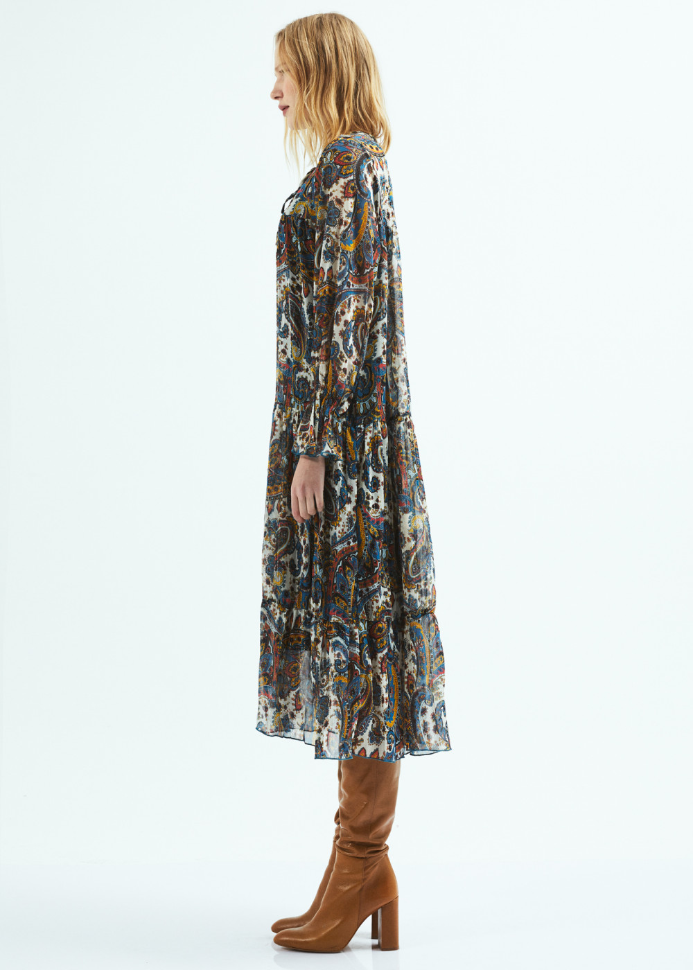 Patterned Midi Dress Patterned Midi Dress