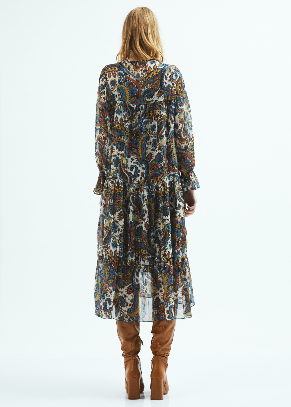 Patterned Midi Dress Patterned Midi Dress
