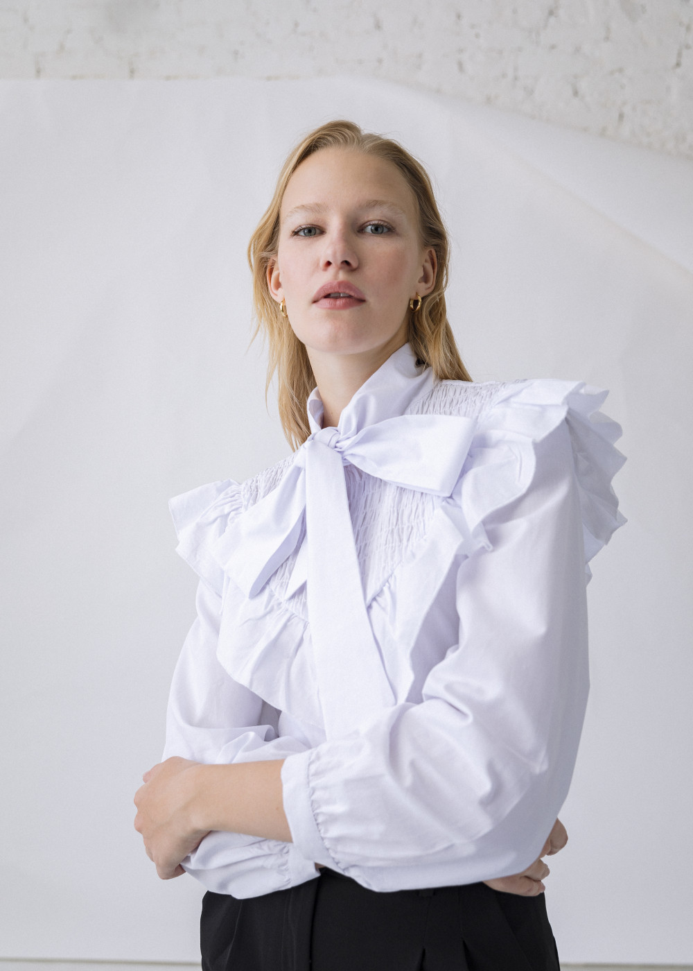 Poplin Blouse With Bow Poplin Blouse With Bow