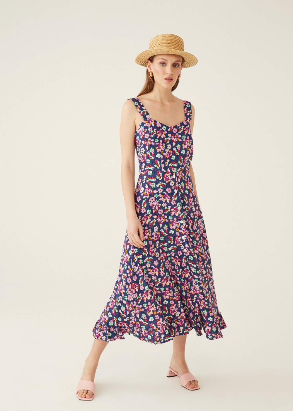 Flower Strappy Dress Flower Strappy Dress