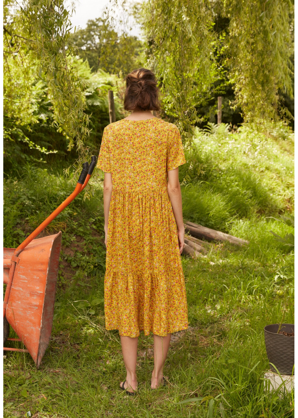 Viscose Flower Pattern Dress