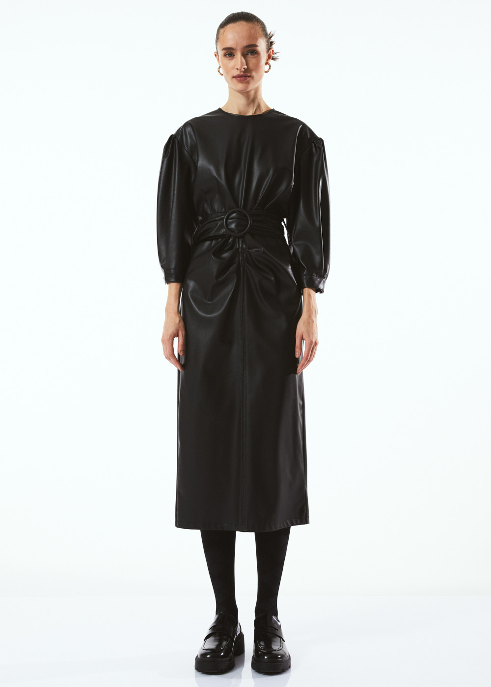 Drapeli Midi Leather Dress Drapeli Midi Leather Dress