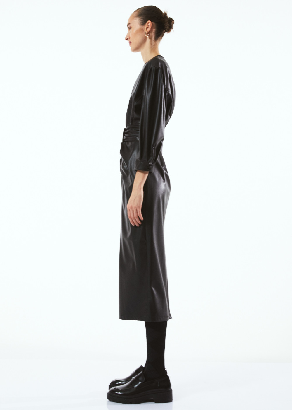 Drapeli Midi Leather Dress Drapeli Midi Leather Dress