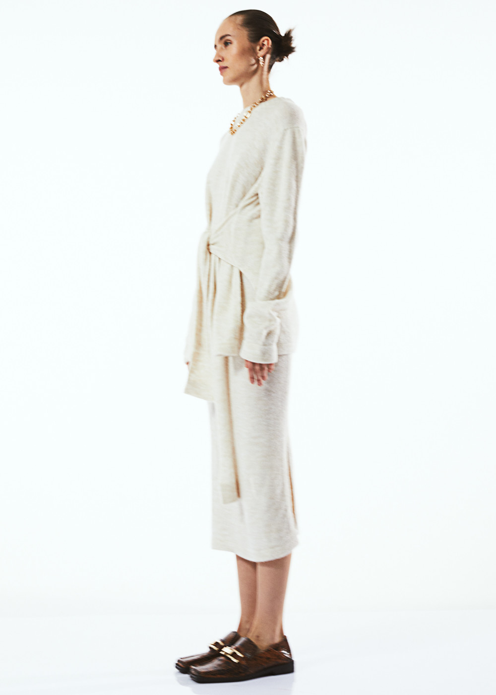 Belted Knitwear Suit Belted Knitwear Suit