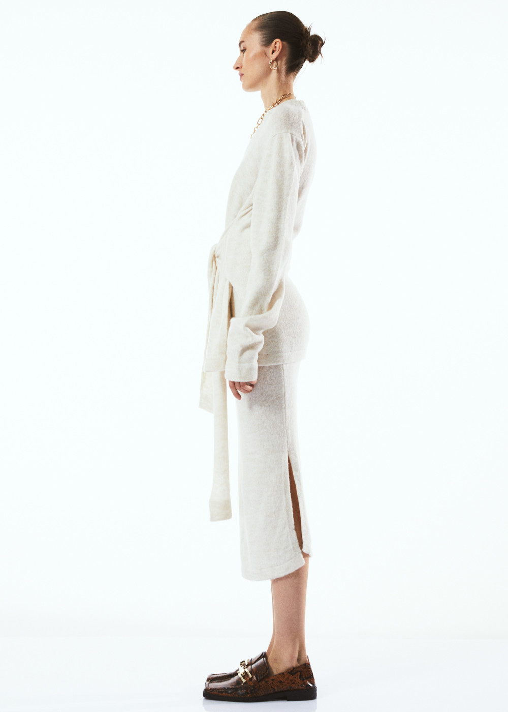 Belted Knitwear Suit Belted Knitwear Suit