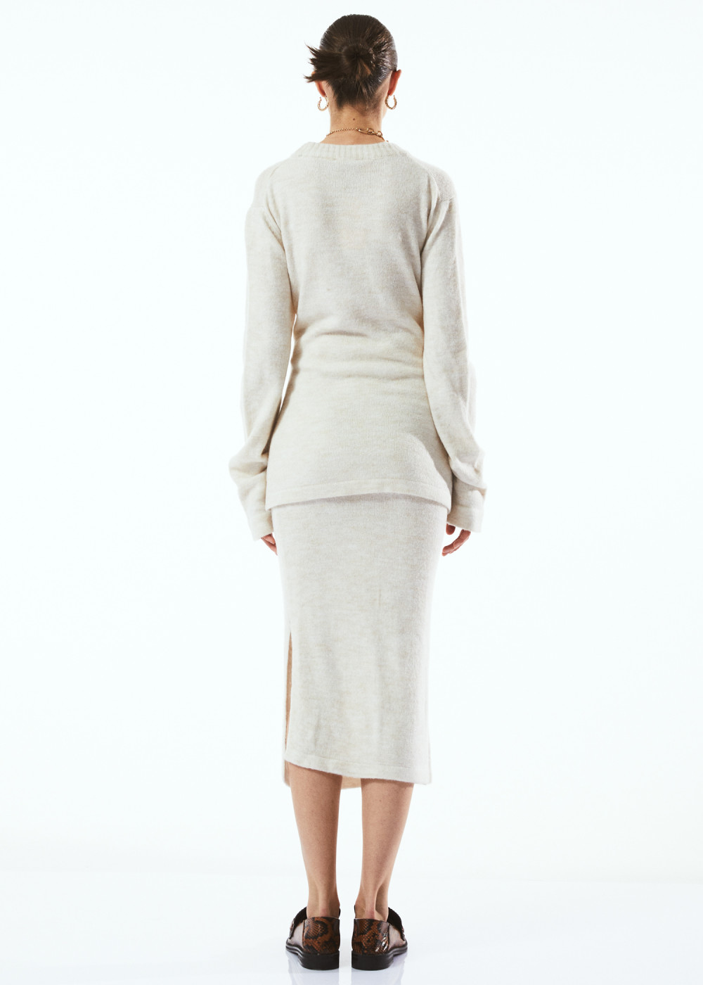 Belted Knitwear Suit Belted Knitwear Suit