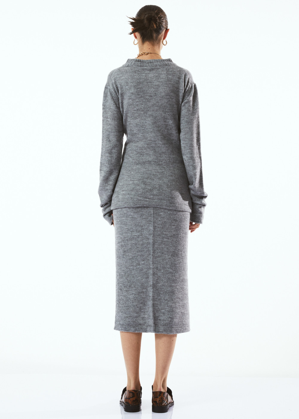 Belted Knitwear Suit Belted Knitwear Suit