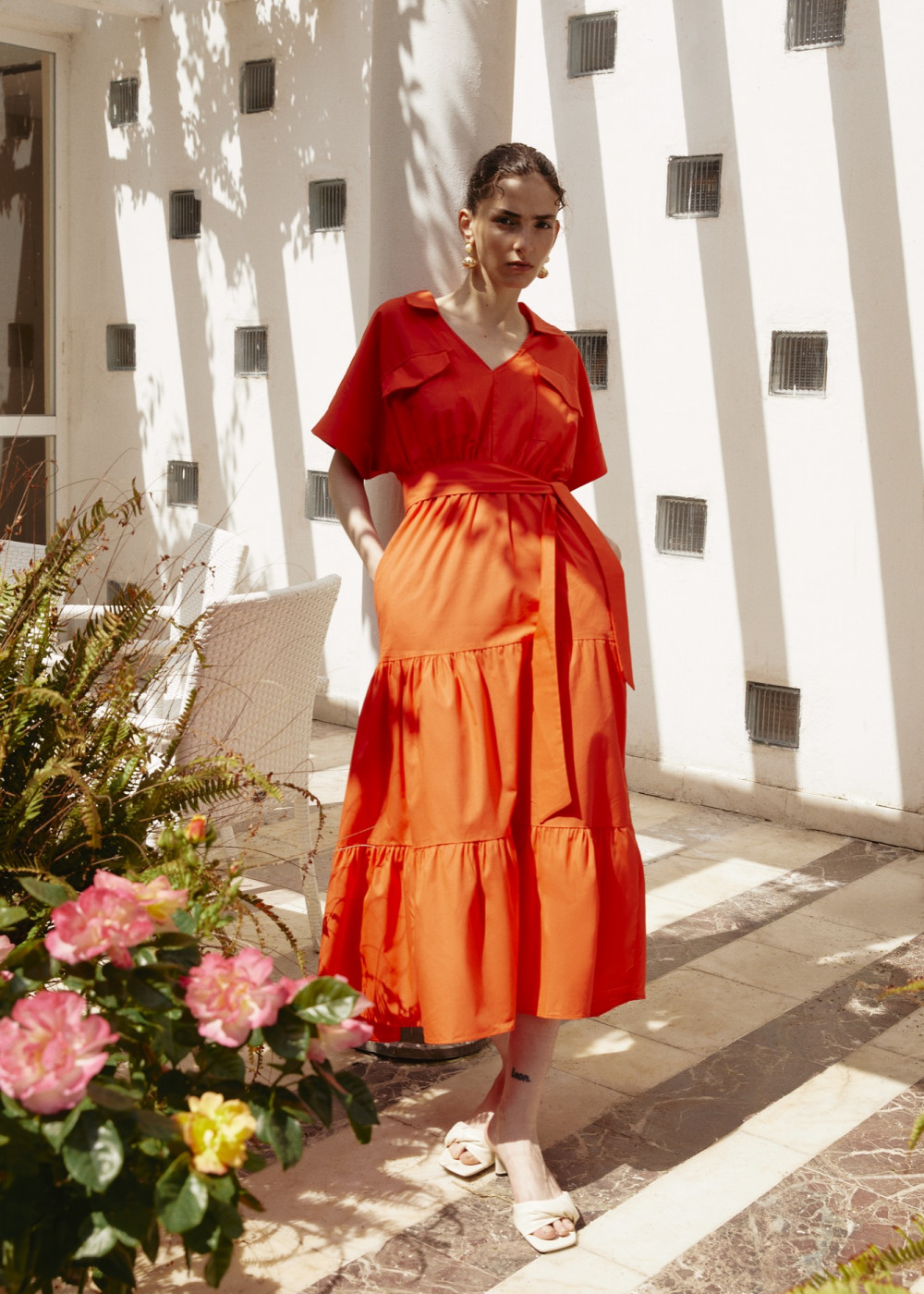 Pocket Detailed Shirt Dress Pocket Detailed Shirt Dress