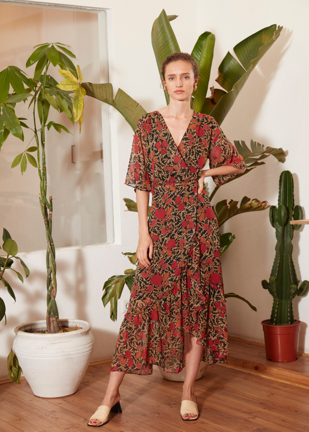 Ethnic Pattern Chiffon Dress Ethnic Pattern Chiffon Dress