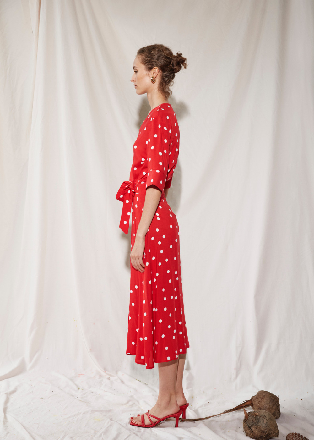 Polka Dot Double-Breasted Dress Polka Dot Double-Breasted Dress