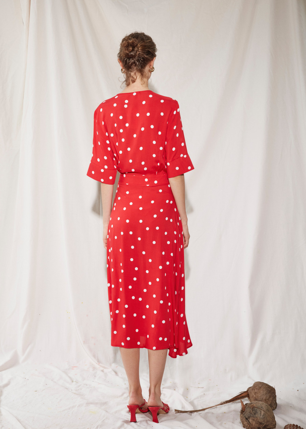 Polka Dot Double-Breasted Dress Polka Dot Double-Breasted Dress
