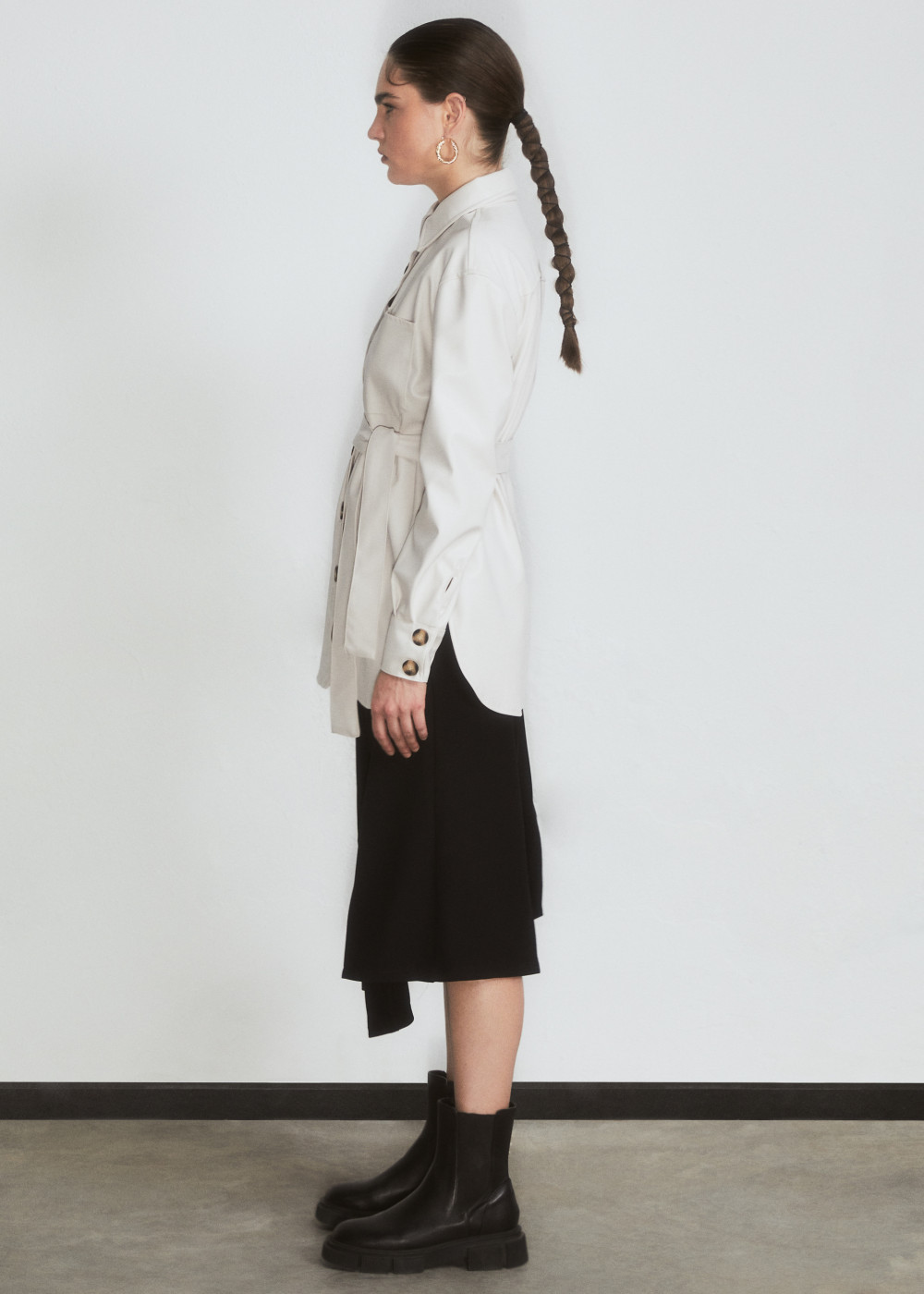 Belted Leather Shirt Belted Leather Shirt