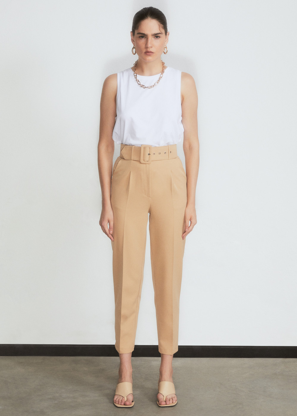 Pants With Covering Belt Pants With Covering Belt