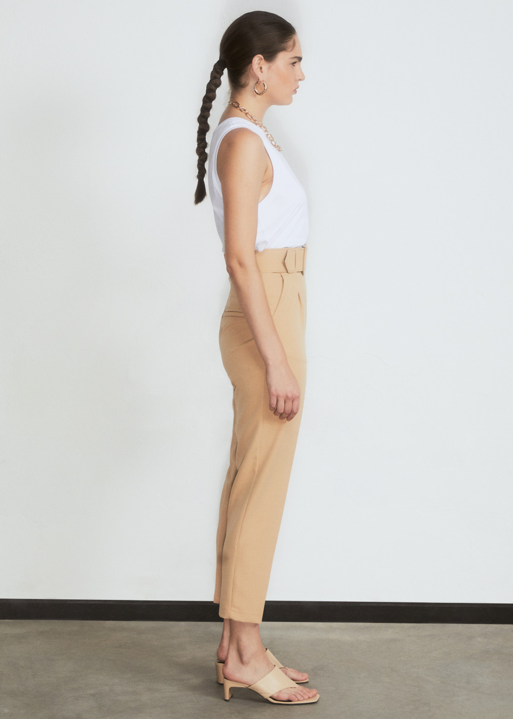 Pants With Covering Belt Pants With Covering Belt
