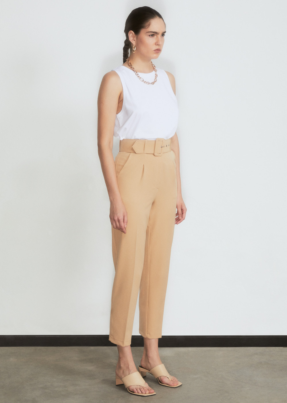 Pants With Covering Belt Pants With Covering Belt