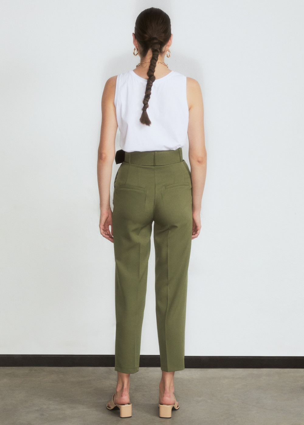 Pants With Covering Belt Pants With Covering Belt