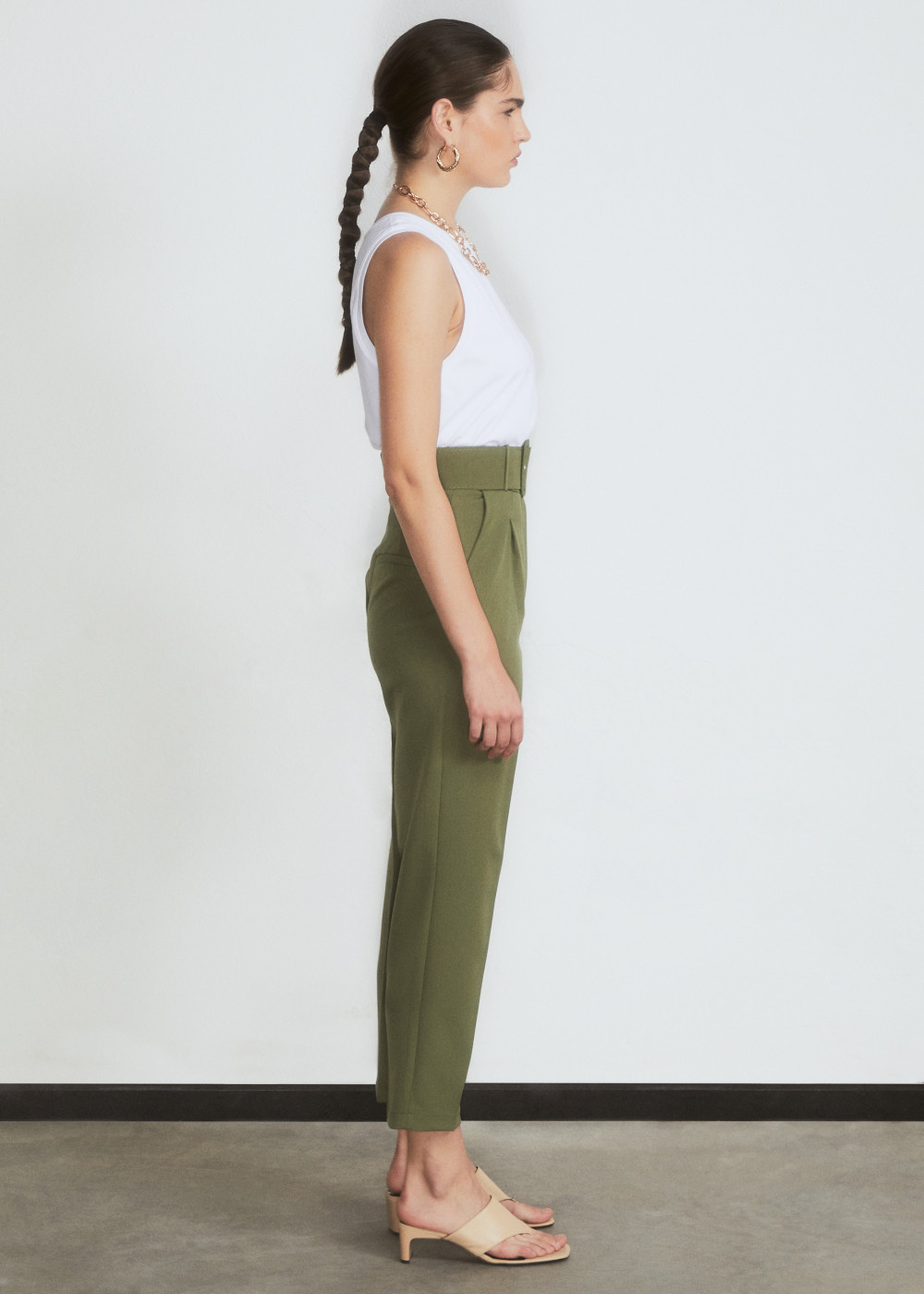 Pants With Covering Belt Pants With Covering Belt
