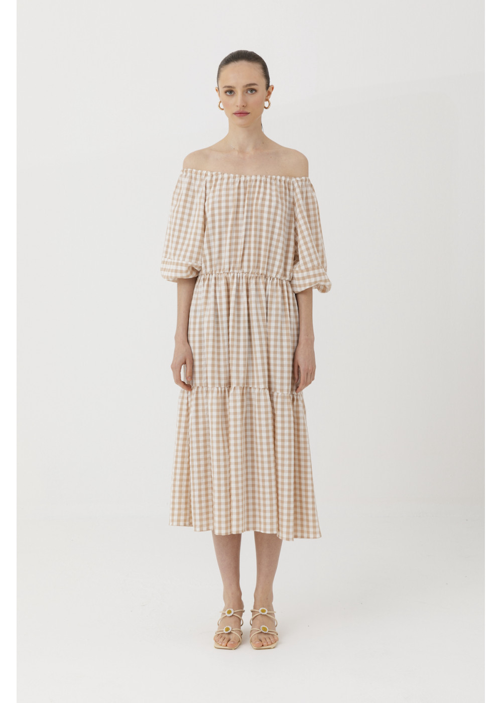Ruffled Plaid Dress