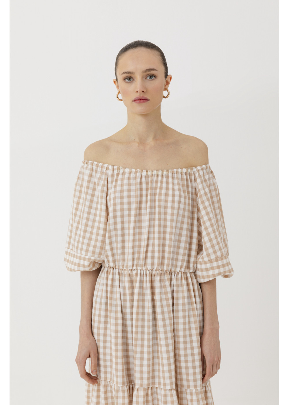 Ruffled Plaid Dress