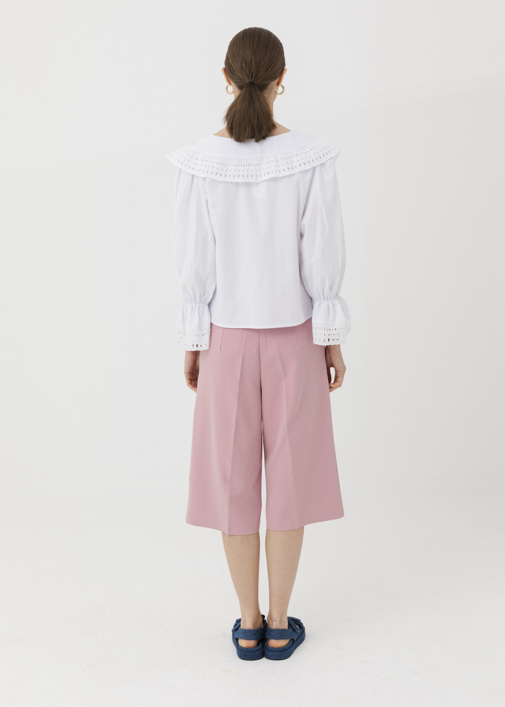 Shirt With Emeroidered Collar Shirt With Emeroidered Collar
