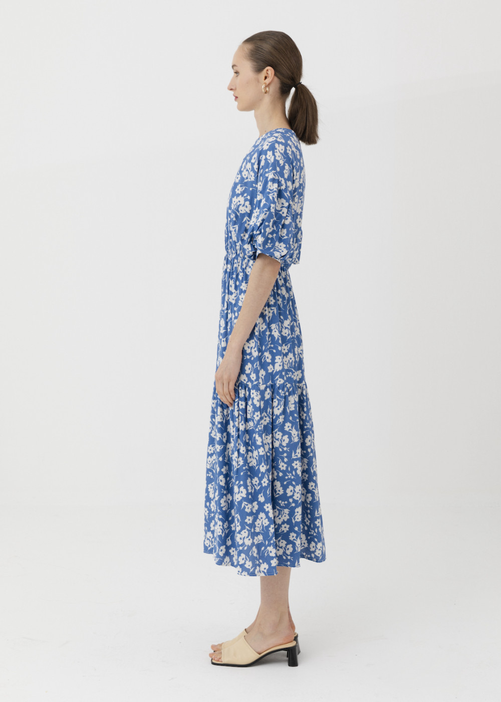 Balloon Sleeve Print Dress Balloon Sleeve Print Dress