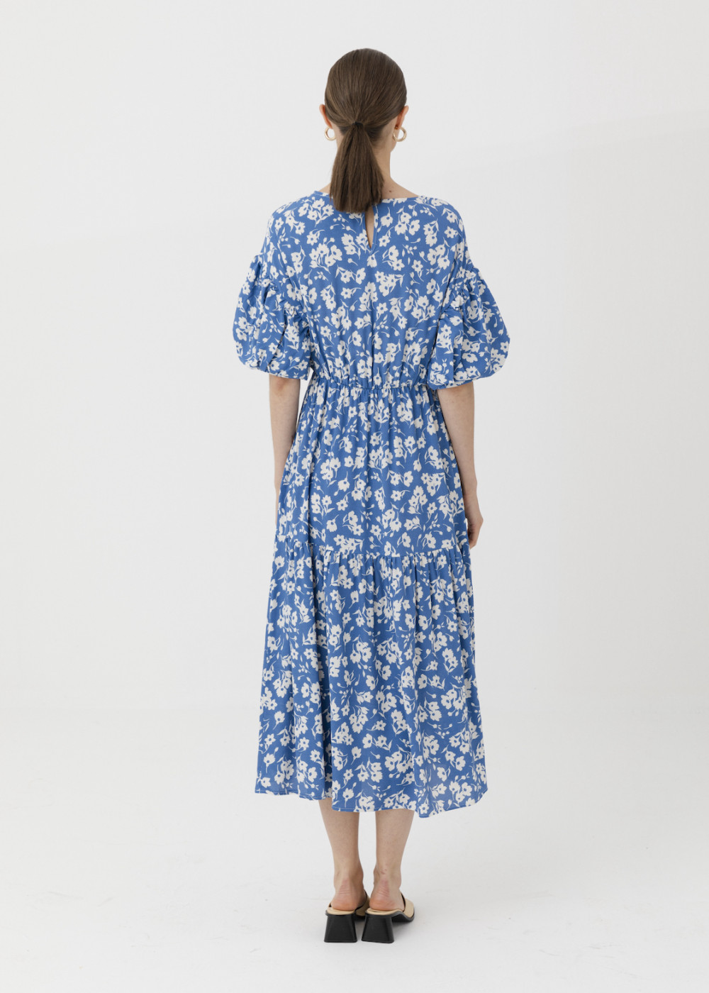 Balloon Sleeve Print Dress Balloon Sleeve Print Dress