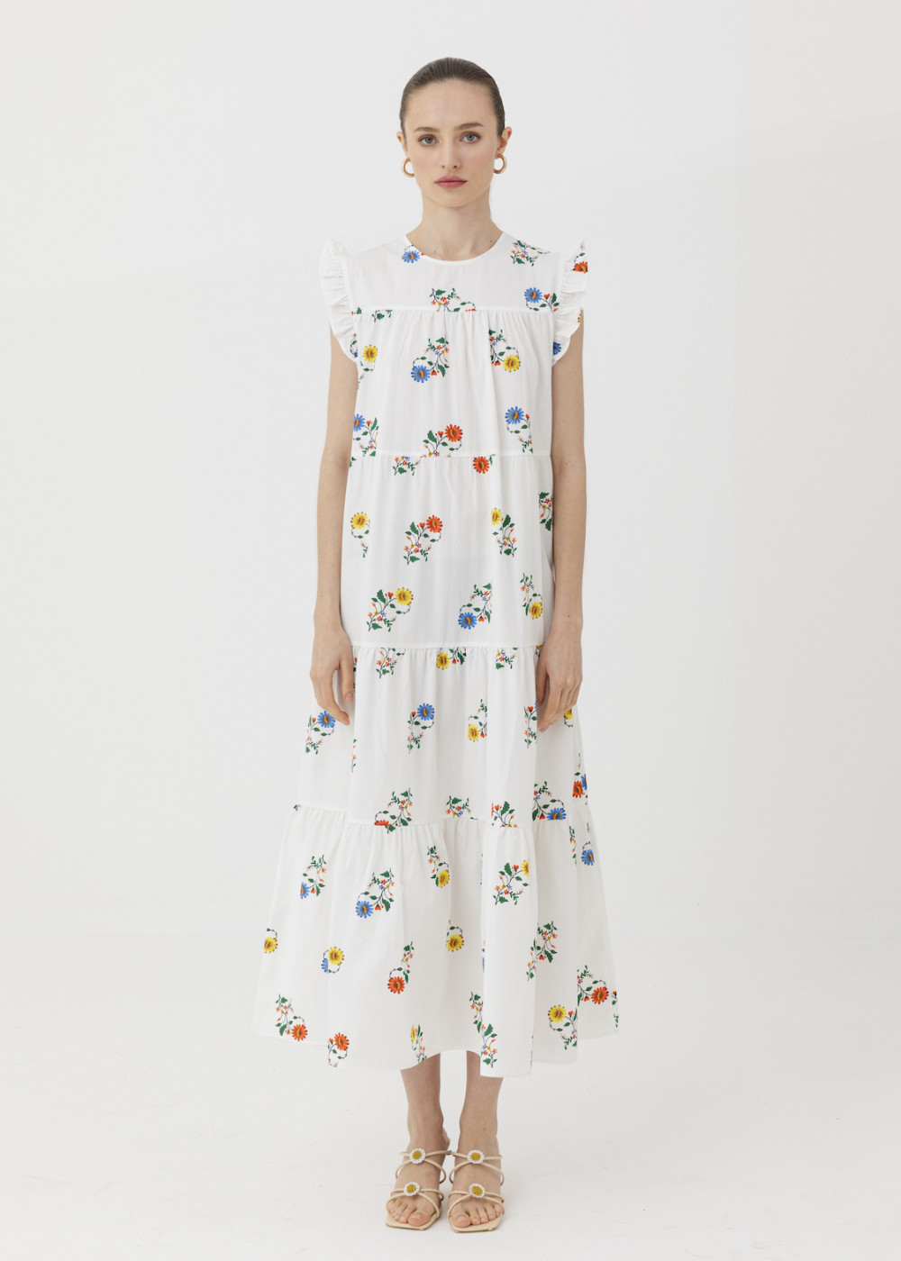 Floral Print Poplin Dress Floral Print Poplin Dress