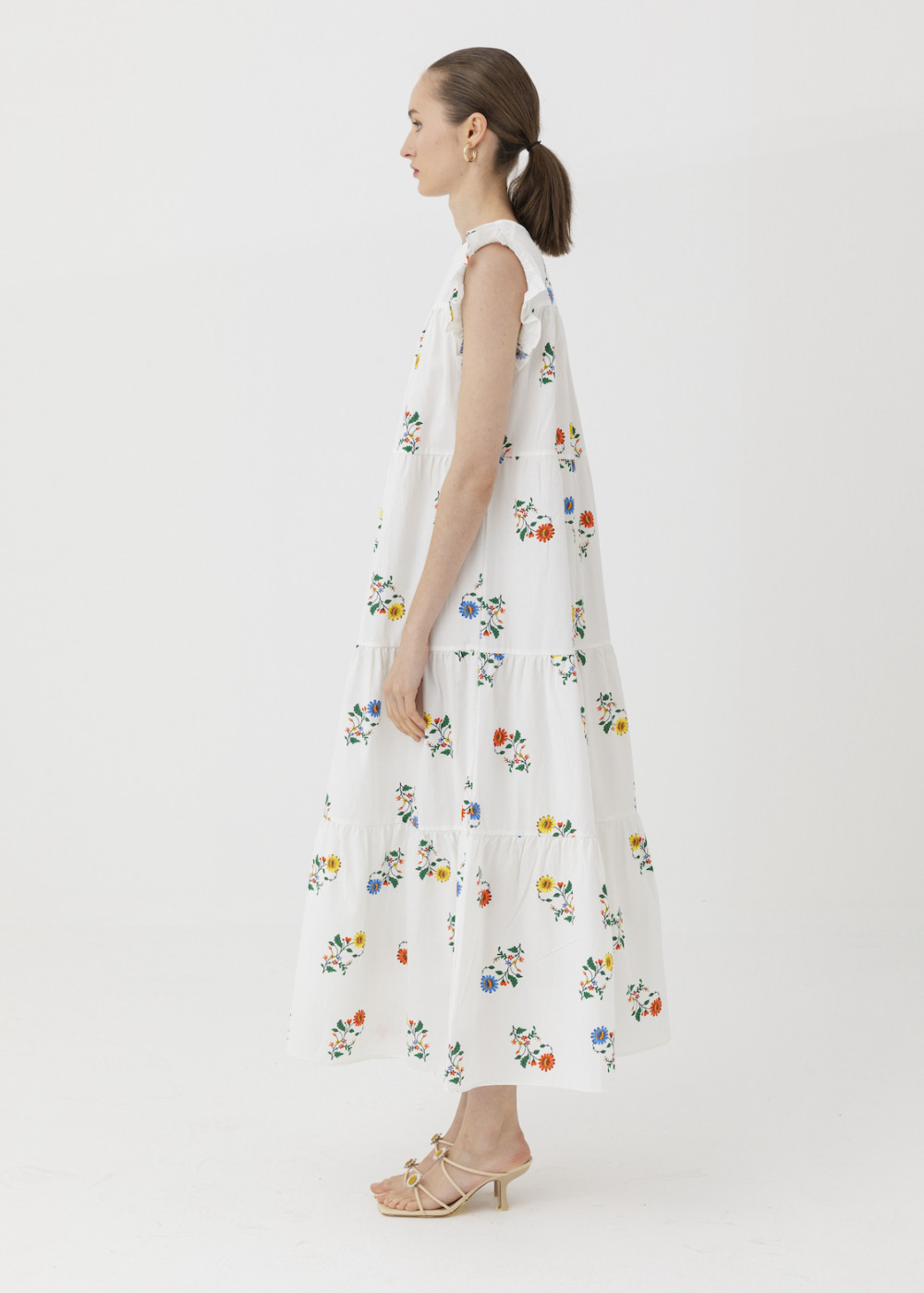 Floral Print Poplin Dress Floral Print Poplin Dress