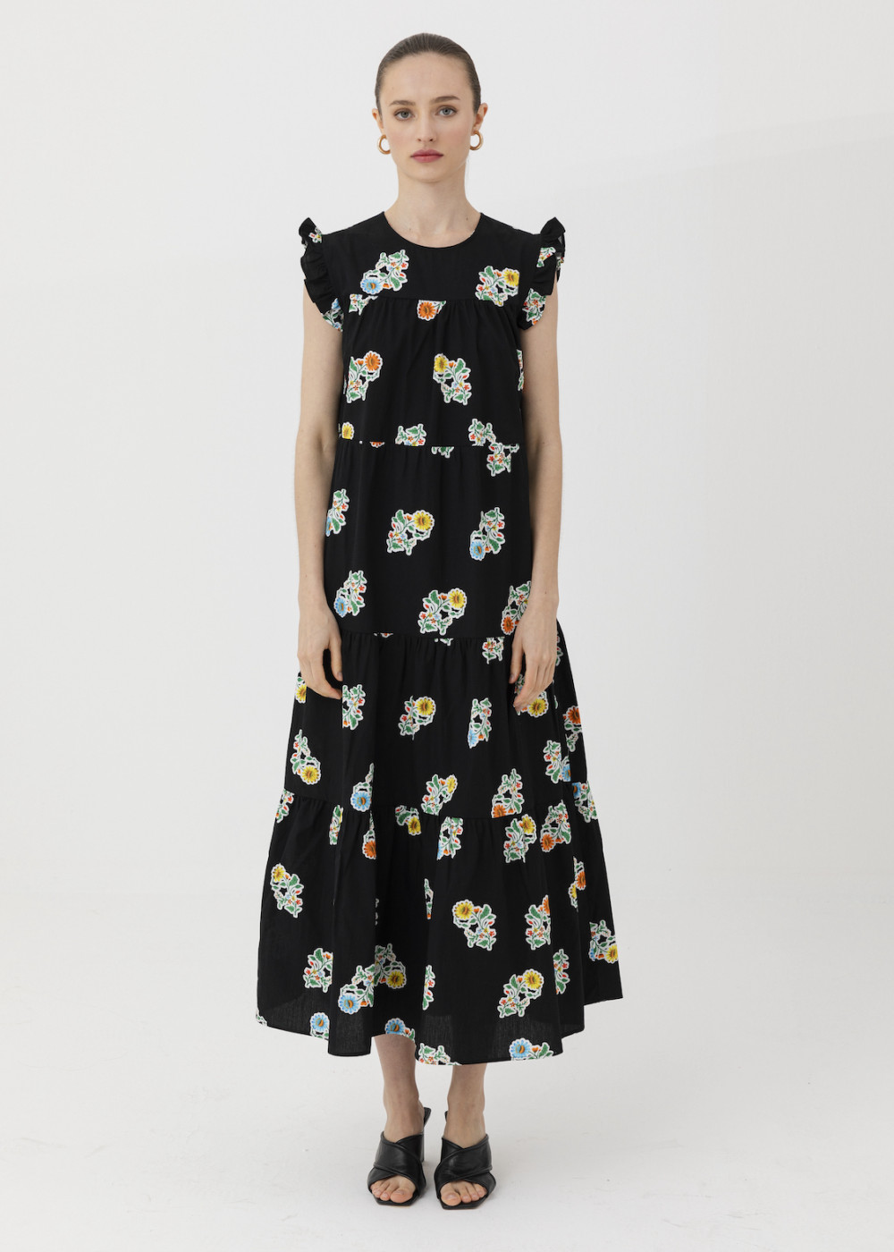 Floral Print Poplin Dress Floral Print Poplin Dress
