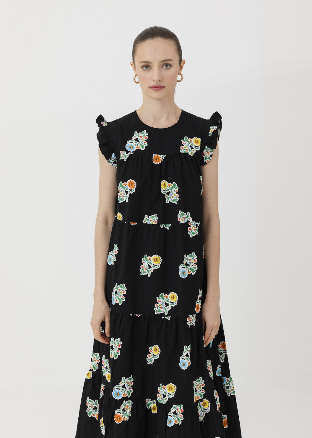 Floral Print Poplin Dress Floral Print Poplin Dress