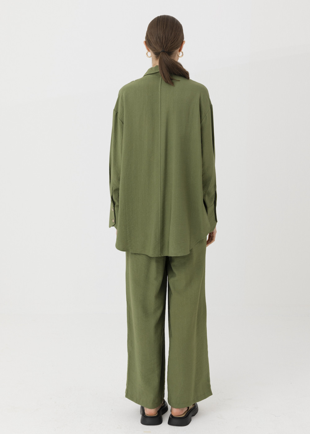 Pocket Detailed Shirt and Palazzo Trousers Pocket Detailed Shirt and Palazzo Trousers