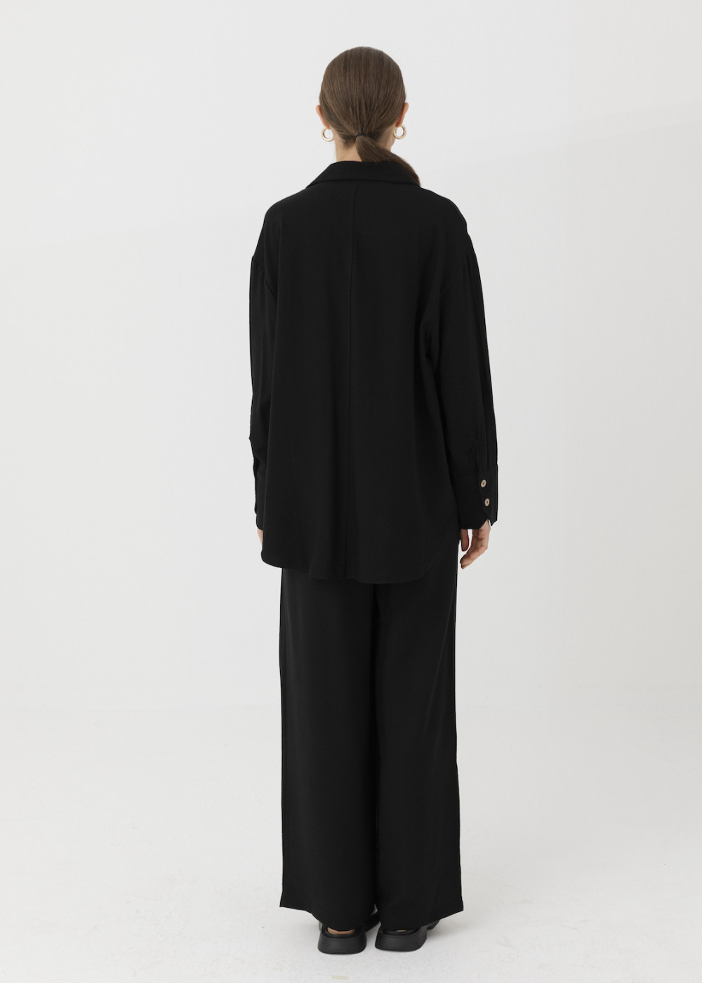 Pocket Detailed Shirt and Palazzo Trousers Pocket Detailed Shirt and Palazzo Trousers