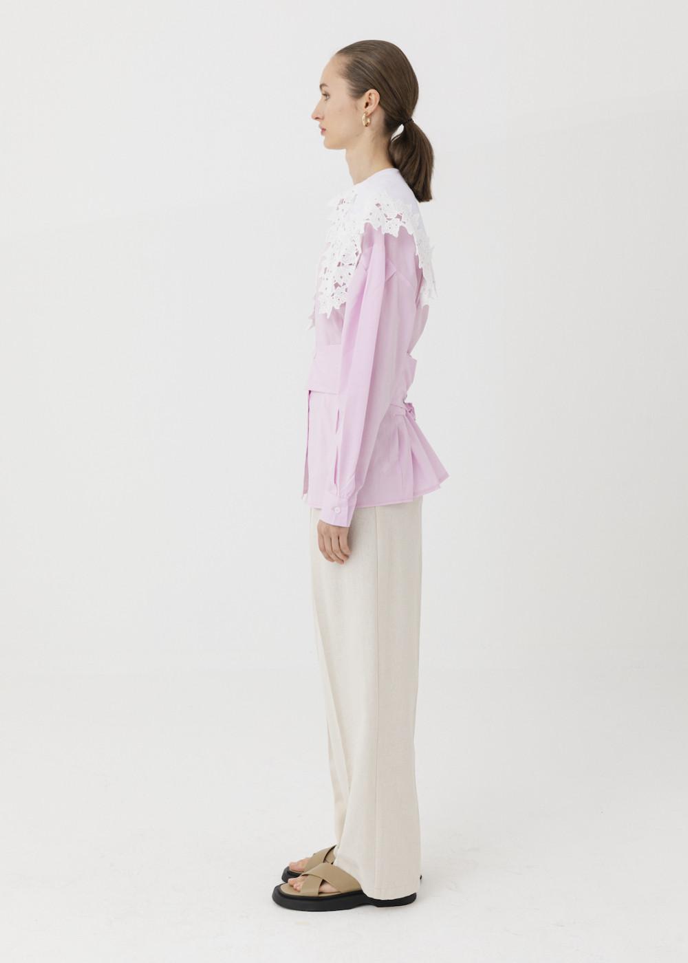 Lace Collar Shirt