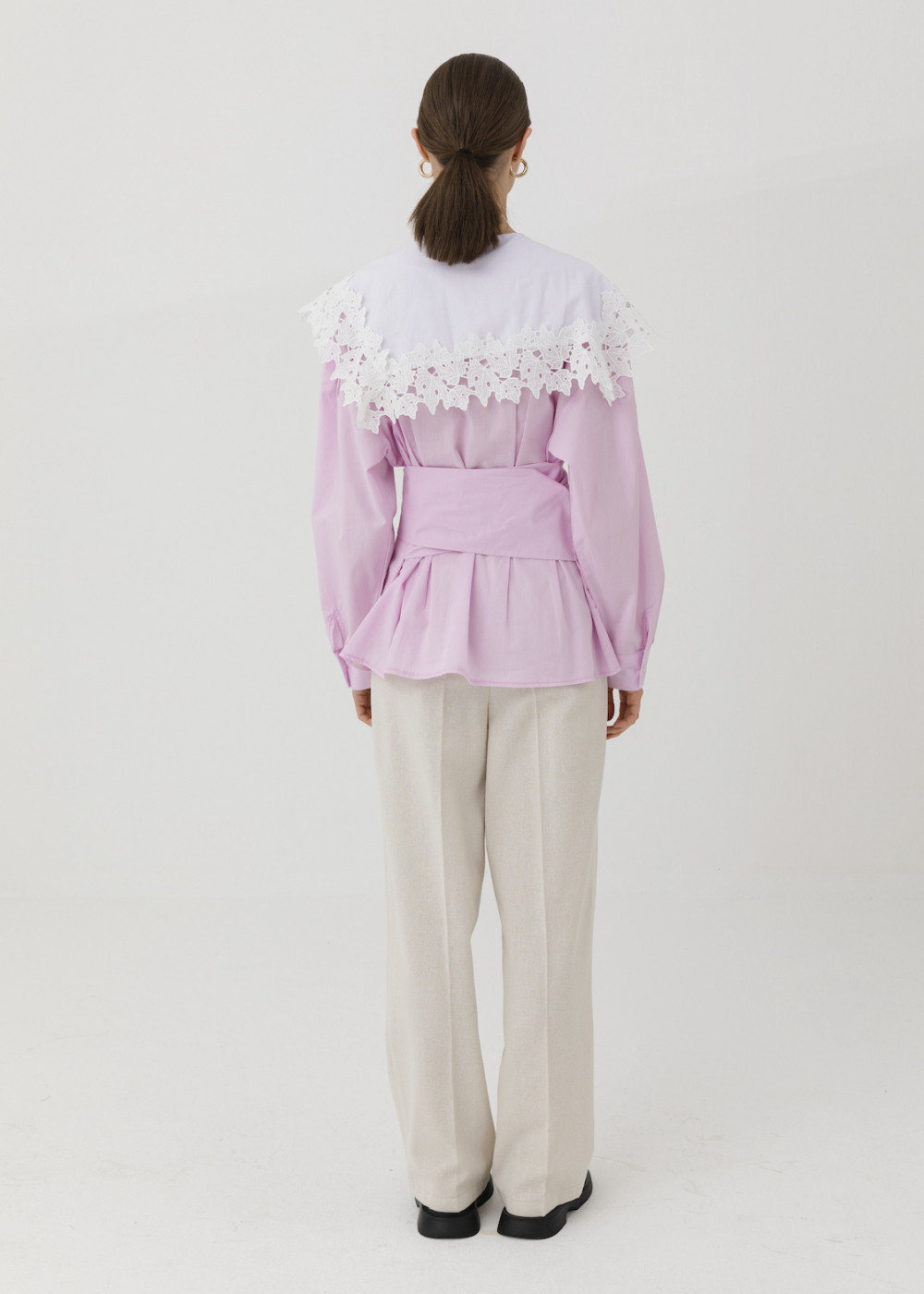 Lace Collar Shirt