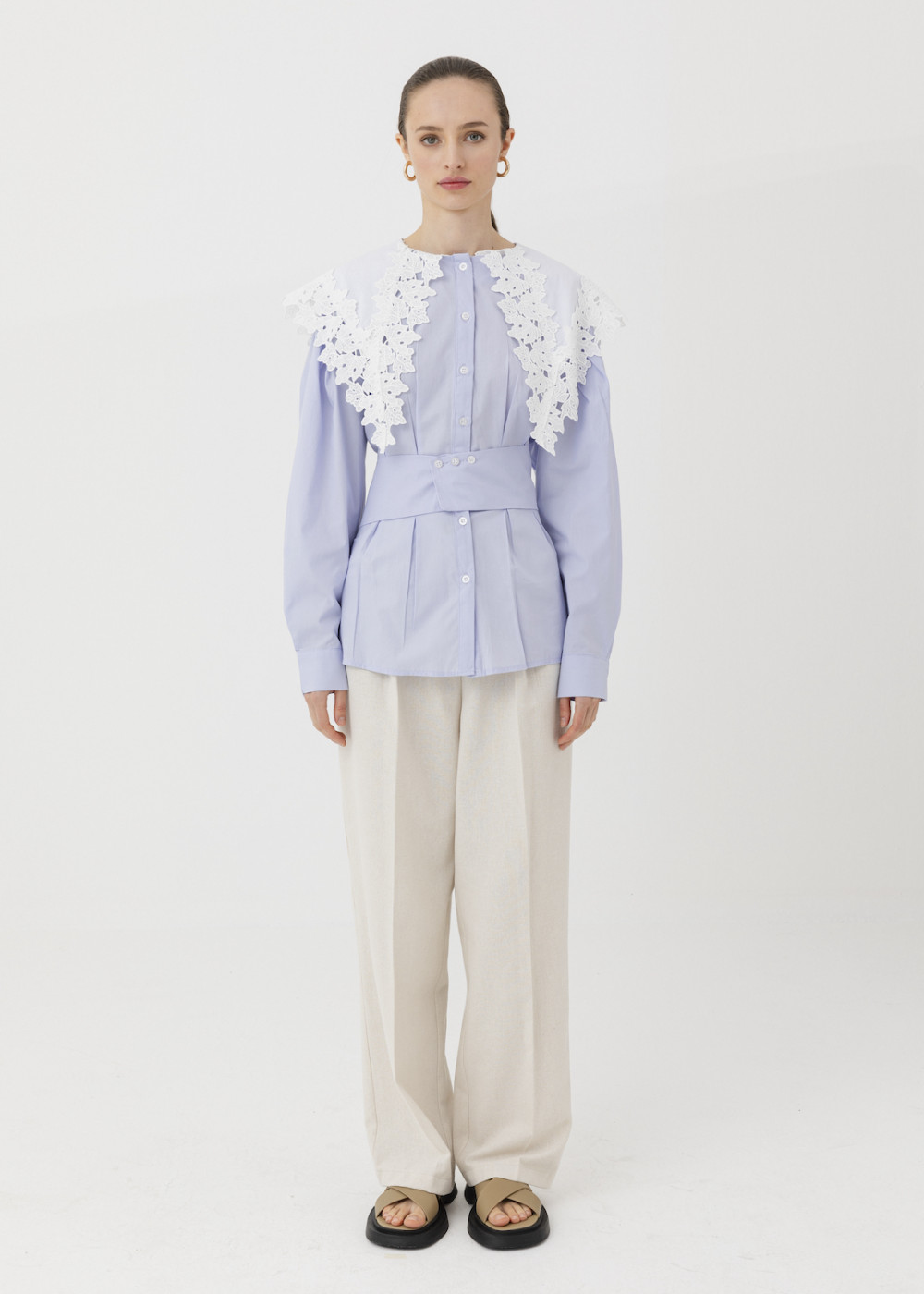 Lace Collar Shirt