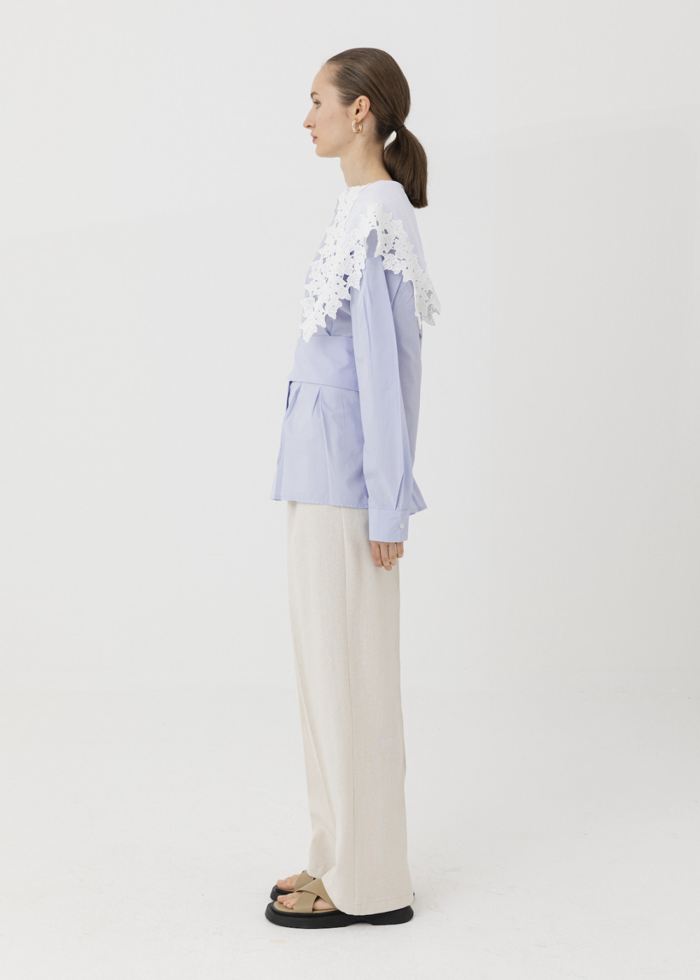 Lace Collar Shirt