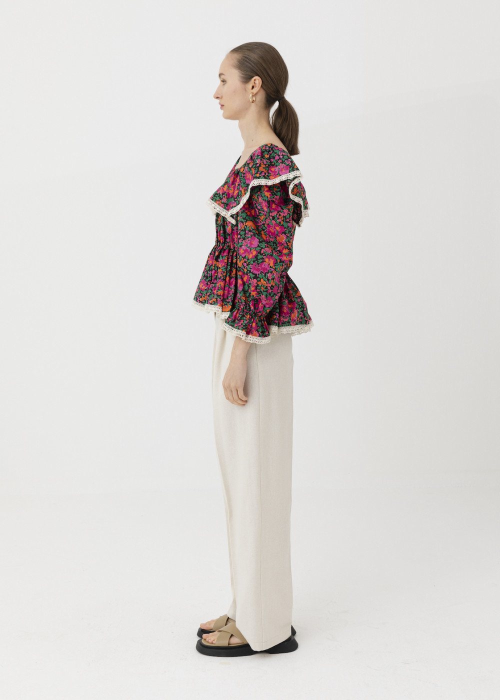 Neck Detailed Blouse Neck Detailed Blouse