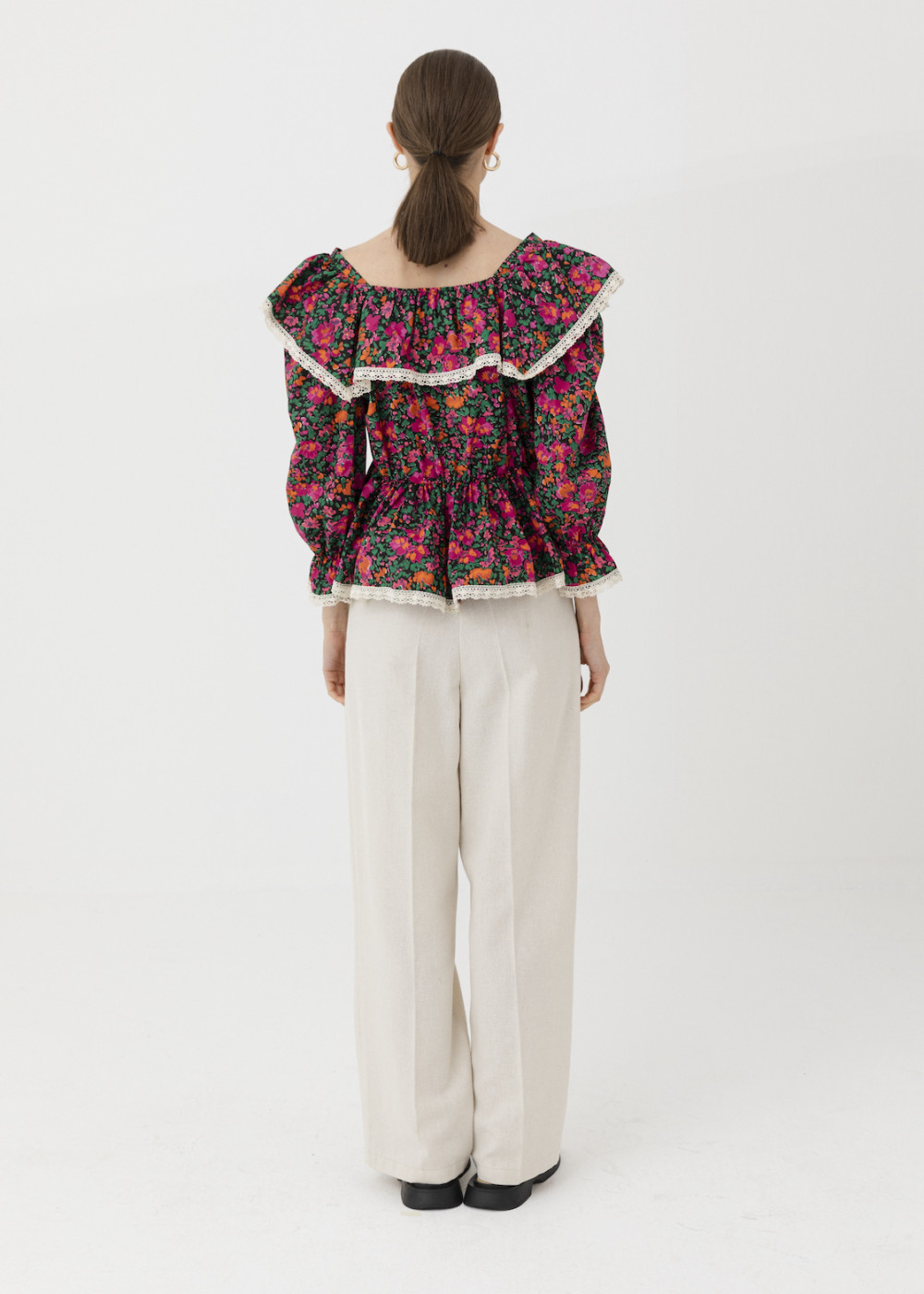 Neck Detailed Blouse Neck Detailed Blouse
