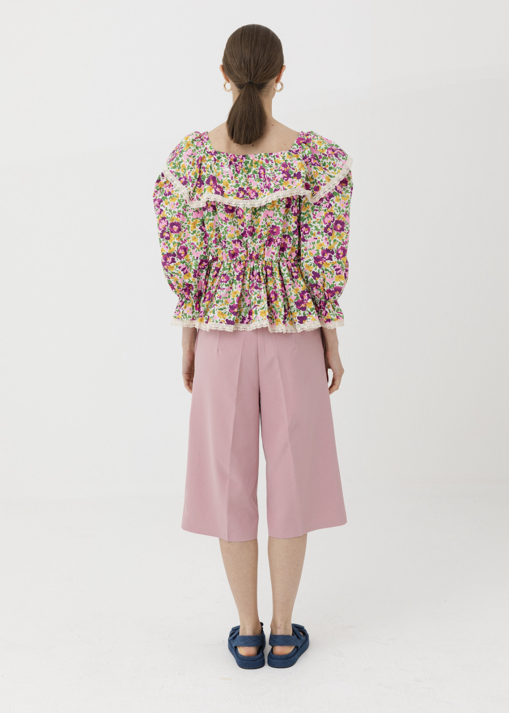 Neck Detailed Blouse Neck Detailed Blouse