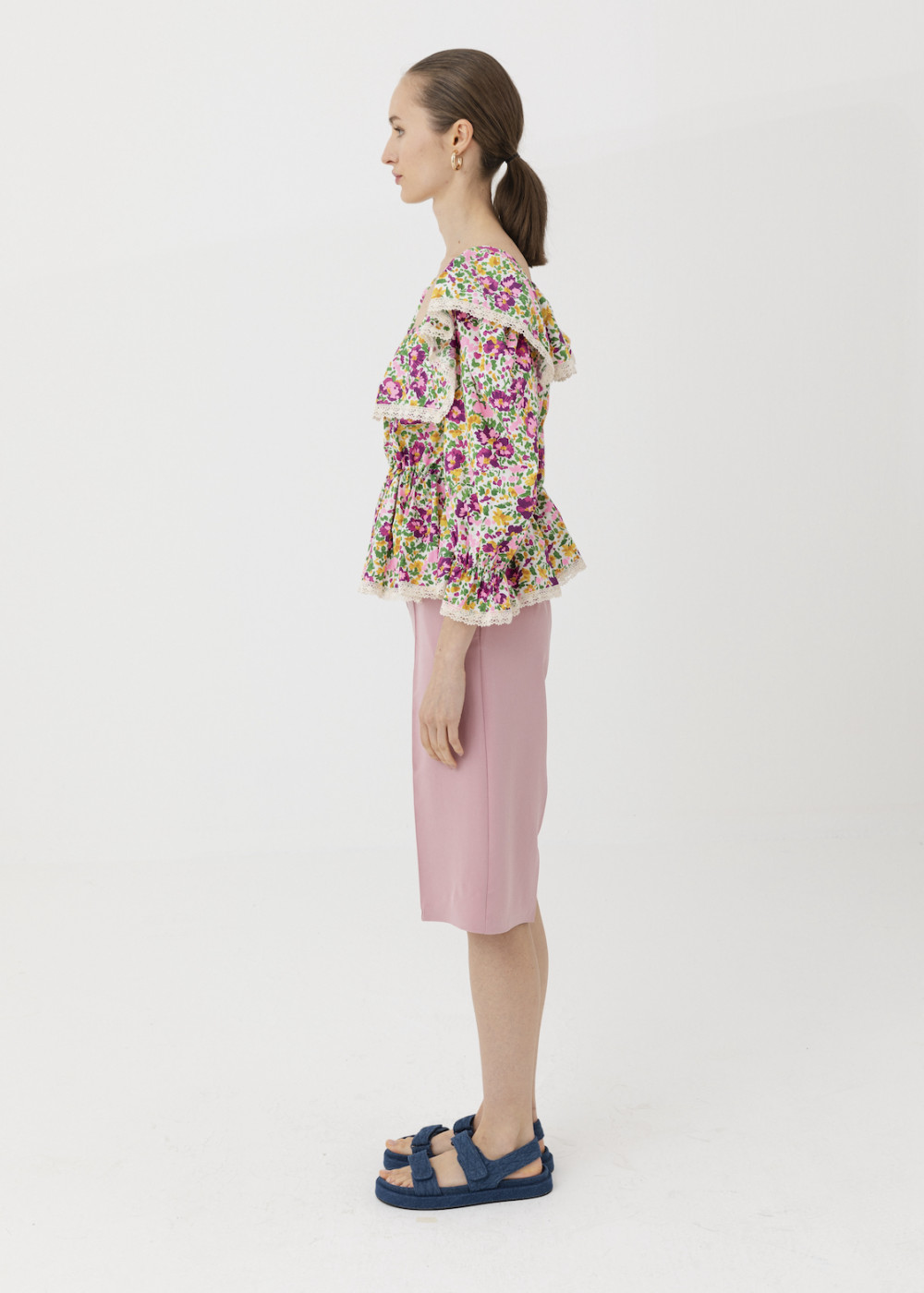 Neck Detailed Blouse Neck Detailed Blouse